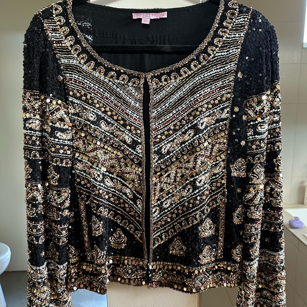 Calypso St Barth beaded evening jacket